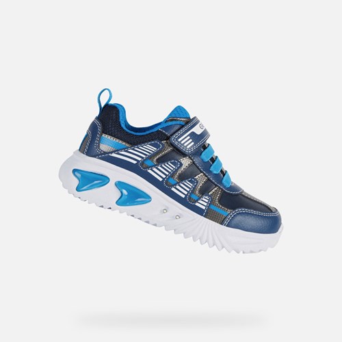 Geox Assister Light-up Shoes Jungen Navy Hellblau | 156832IHS