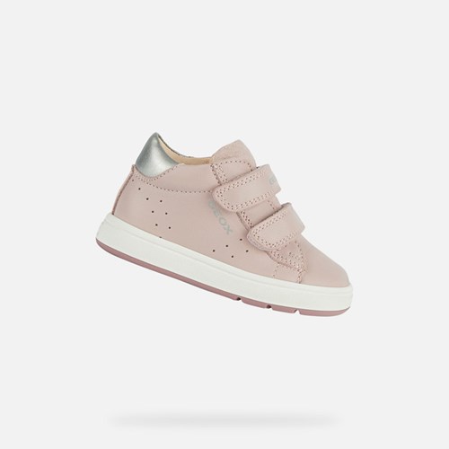 Geox Biglia Sneakers Baby Rosa Silber | 918367FEP