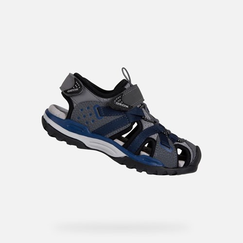 Geox Borealis Sandalen Jungen Dunkelgrau Navy | 724180TNO