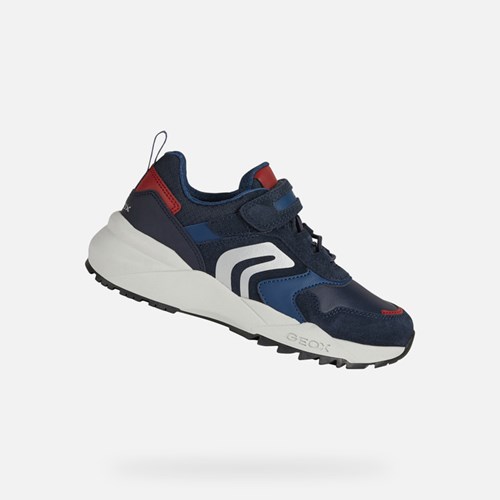 Geox Heevok Sneakers Jungen Navy Rot | 045928HKV