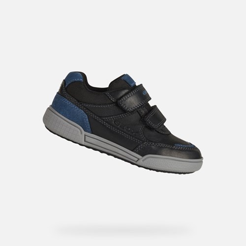 Geox Poseido Sneakers Jungen Schwarz Blau | 487250POS