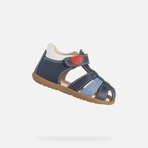 Geox Sandal Macchia First Steps Baby Navy Weiß | 763082YUL