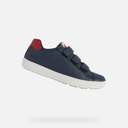 Geox Silenex Sneakers Jungen Navy Rot | 385729UVB