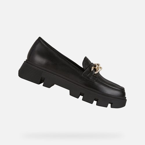 Geox Vilde Loafers Damen Schwarz | 716325UHD