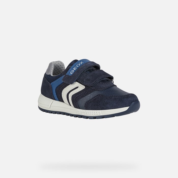 Geox Alben Sneakers Jungen Navy Dunkel | 709386VRW