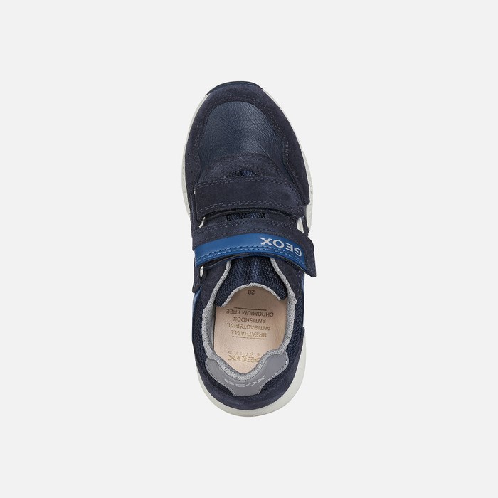 Geox Alben Sneakers Jungen Navy Dunkel | 709386VRW