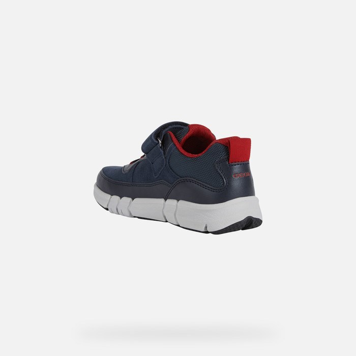 Geox Flexyper Sneakers Jungen Navy Rot | 271603PTM