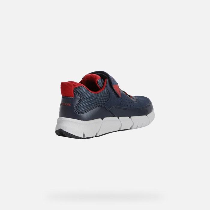 Geox Flexyper Sneakers Jungen Navy Rot | 271603PTM