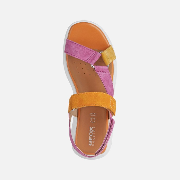 Geox Spherica Ec5w Sandalen Damen Fuchsie Orange | 568703WOS